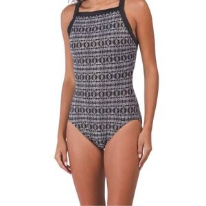 MIRACLESUIT Tummy Control Incan Stipe Torpedo One-piece Swimsuit 10